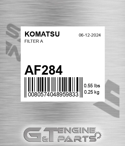 AF284 Filter A