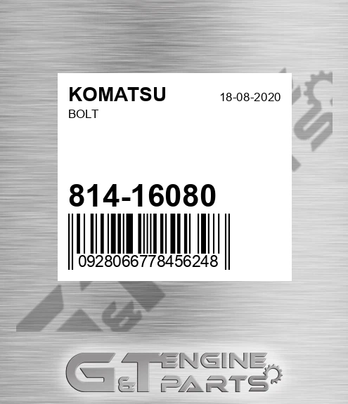 814-16080 Bolt
