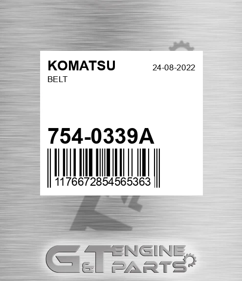 754-0339A Belt for KOMATSU