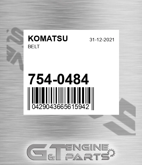 754-0484 Belt for KOMATSU