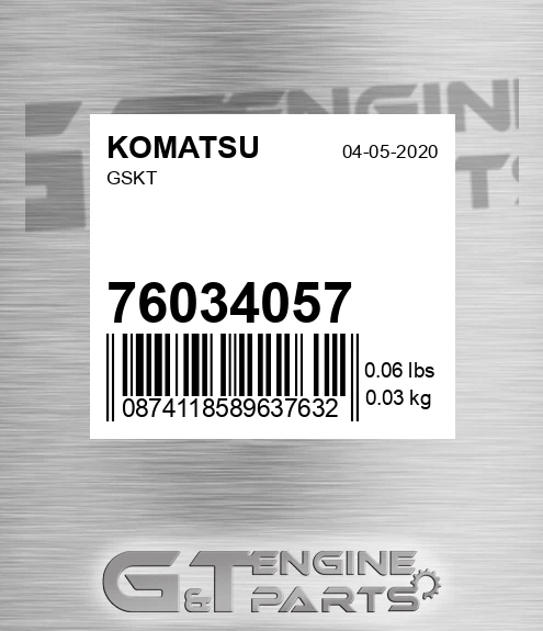 76034057 Gskt