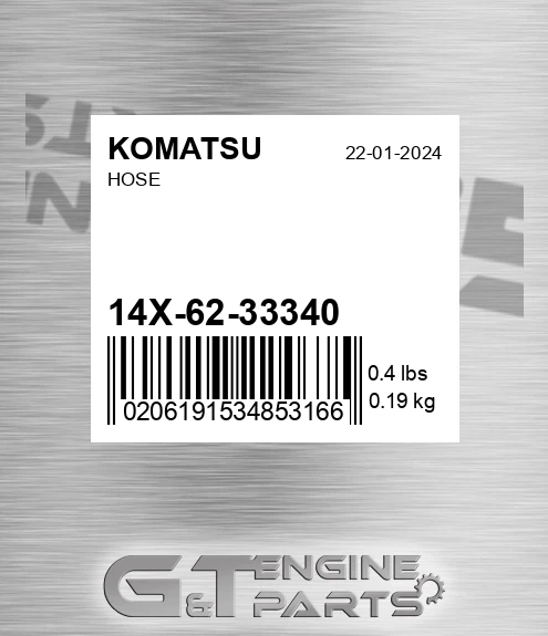 14X-62-33340 Hose for KOMATSU