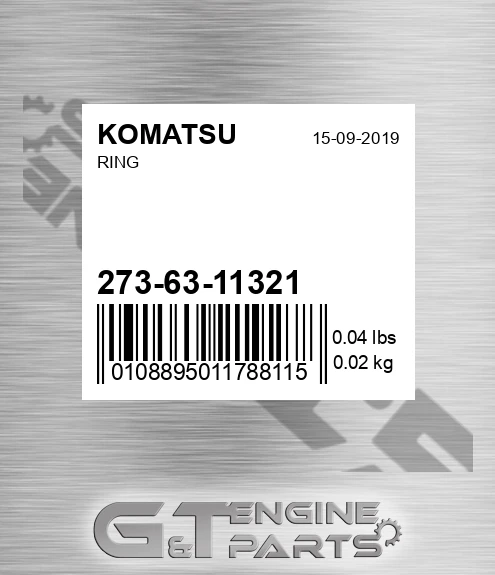 273-63-11321 Ring for KOMATSU