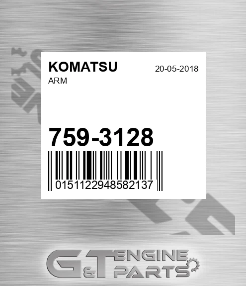 759-3128 Arm for KOMATSU