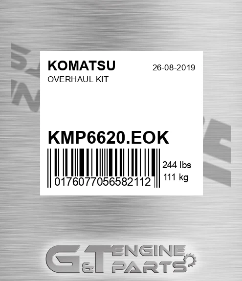 KMP6620.EOK Overhaul Kit for KOMATSU