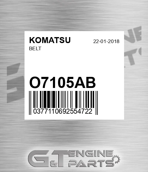 O7105AB KOMATSU Belt