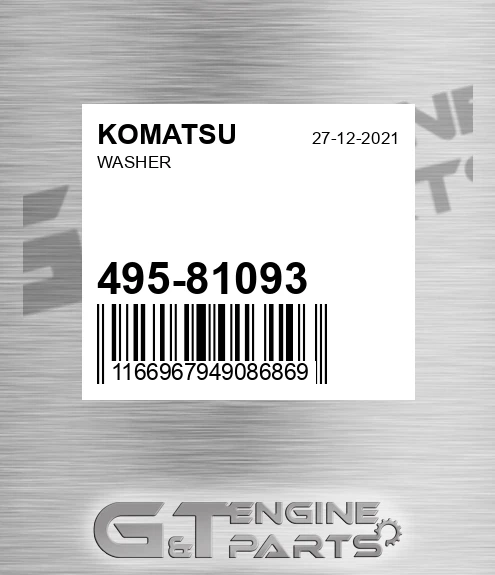 495-81093 Washer