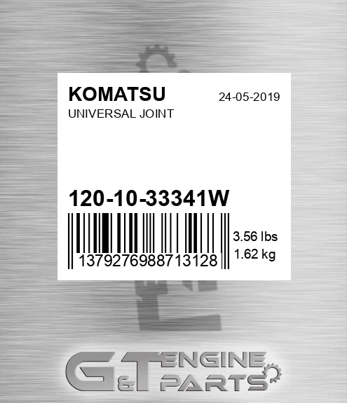 120-10-33341W Universal Joint for KOMATSU