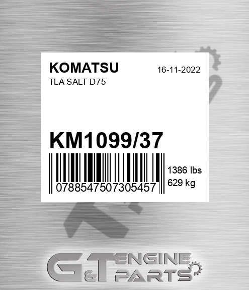 KM1099/37 Tla Salt D75 for KOMATSU