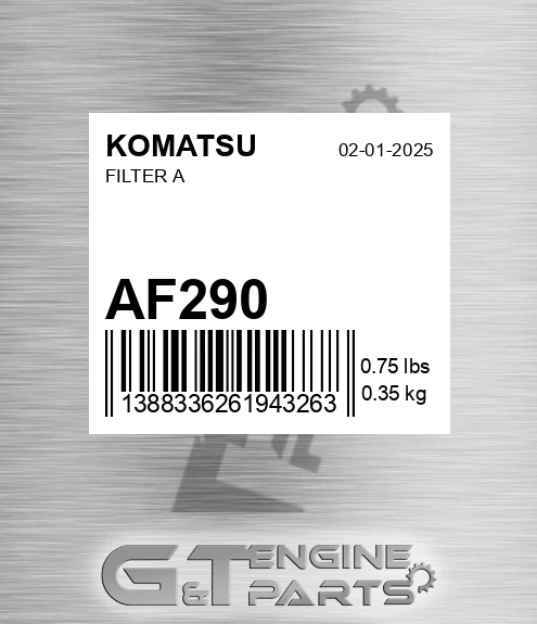 AF290 Filter A