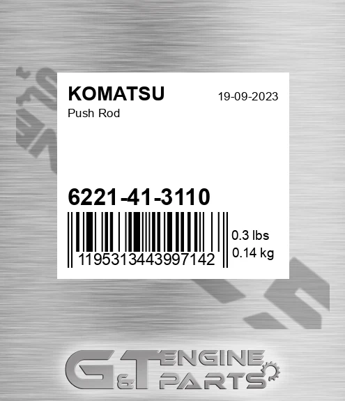 6221-41-3110 Push Rod for KOMATSU