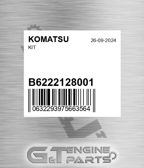 B6222128001 KOMATSU Kit
