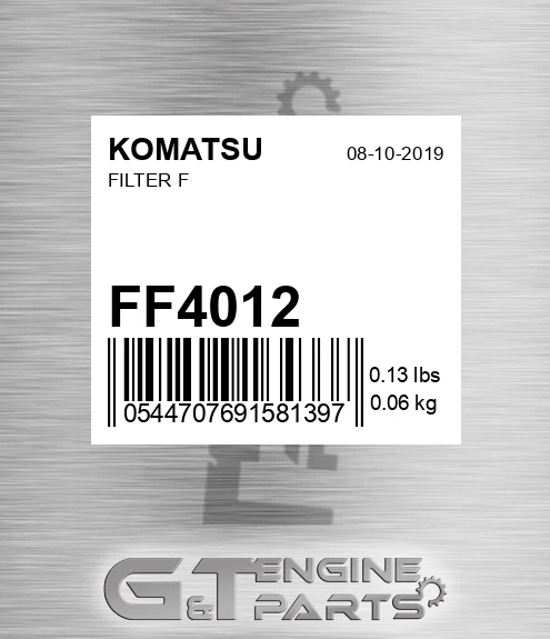FF4012 KOMATSU Filter F