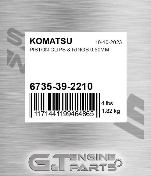 6735-39-2210 Piston Clips & Rings 0.50mm for KOMATSU
