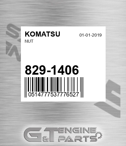 829-1406 Nut for KOMATSU