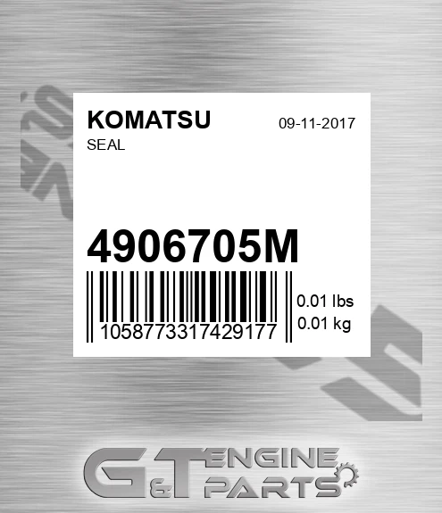 4906705M Seal for KOMATSU