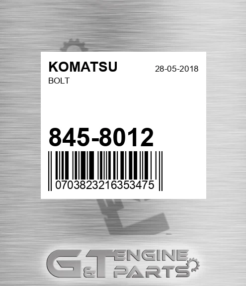 845-8012 Bolt