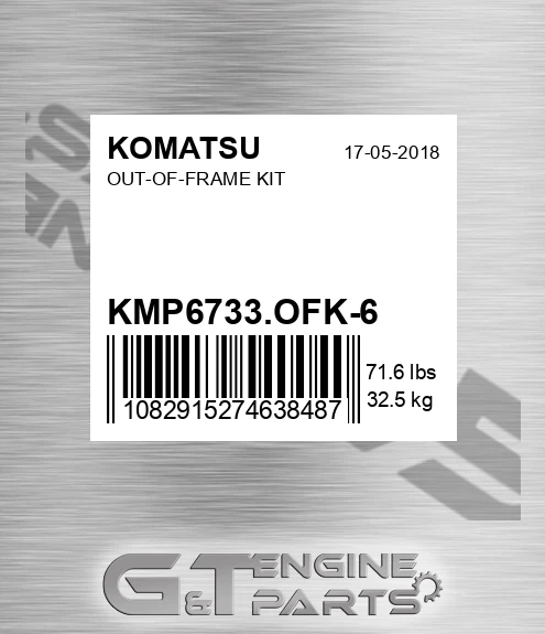 KMP6733.OFK-6 Out-of-frame Kit for KOMATSU
