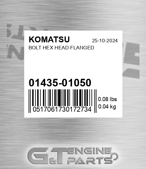 01435-01050 Bolt Hex Head Flanged for KOMATSU