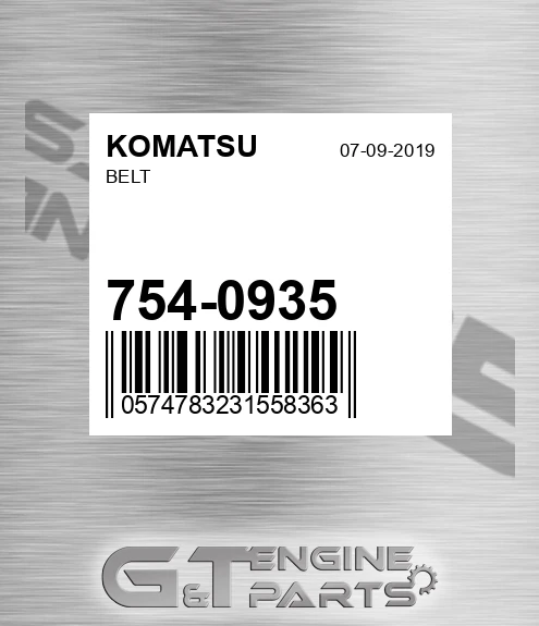 754-0935 Belt for KOMATSU