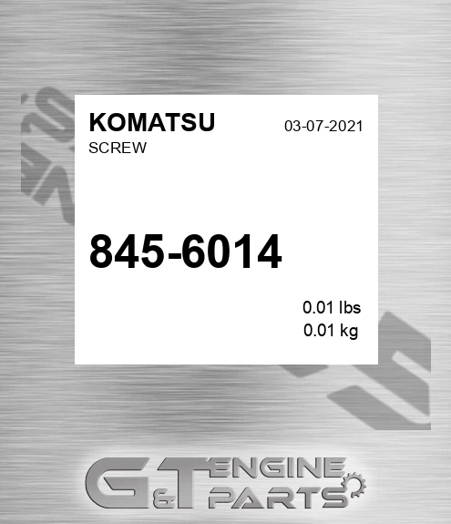 845-6014 Screw