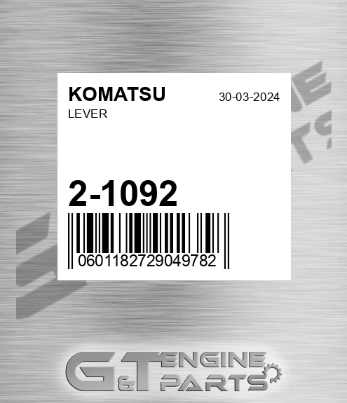2-1092 Lever for KOMATSU