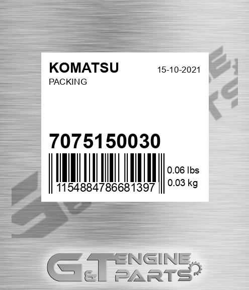 707-51-50030 Packing for KOMATSU