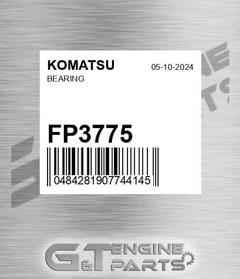 FP3775 Bearing for KOMATSU