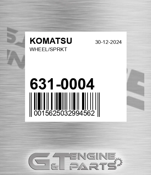 631-0004 Wheel/sprkt for KOMATSU