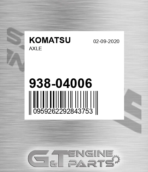 938-04006 Axle for KOMATSU