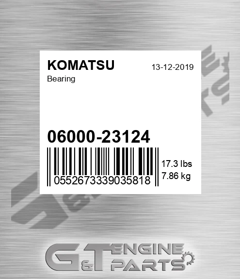 06000-23124 Bearing for KOMATSU
