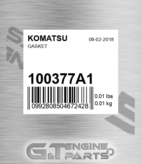 100377A1 Gasket