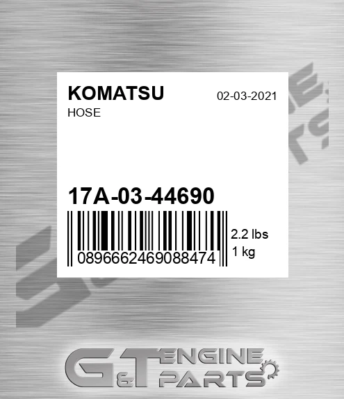 17A-03-44690 Hose for KOMATSU