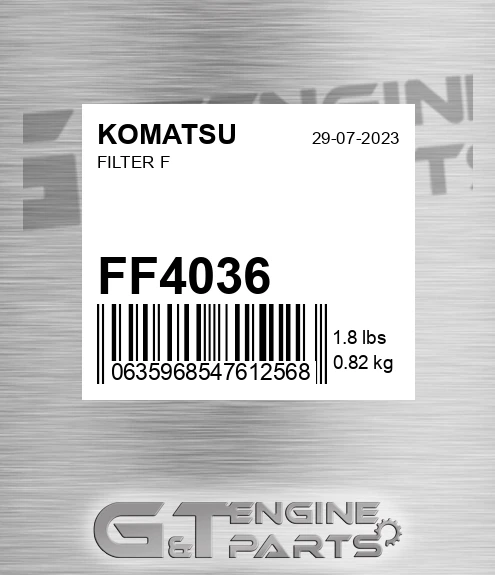 FF4036 KOMATSU Filter F