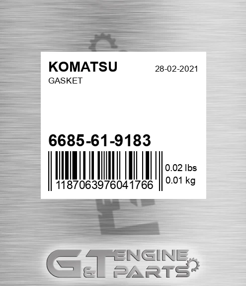 6685-61-9183 Gasket
