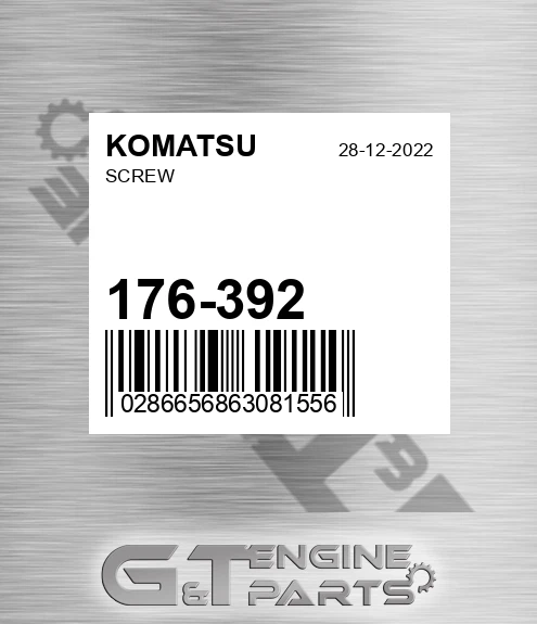 176-392 Screw for KOMATSU