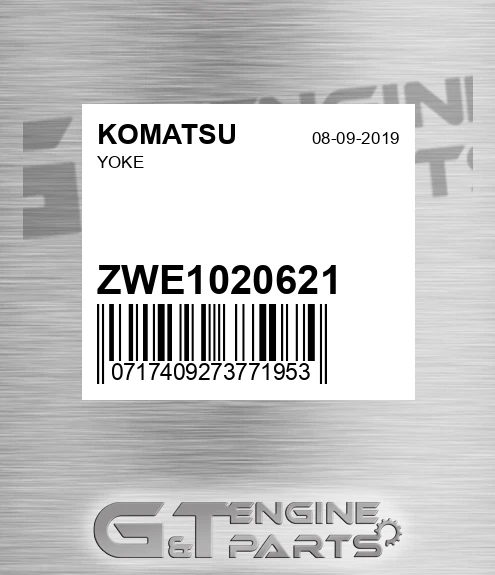 ZWE1020621 KOMATSU Yoke