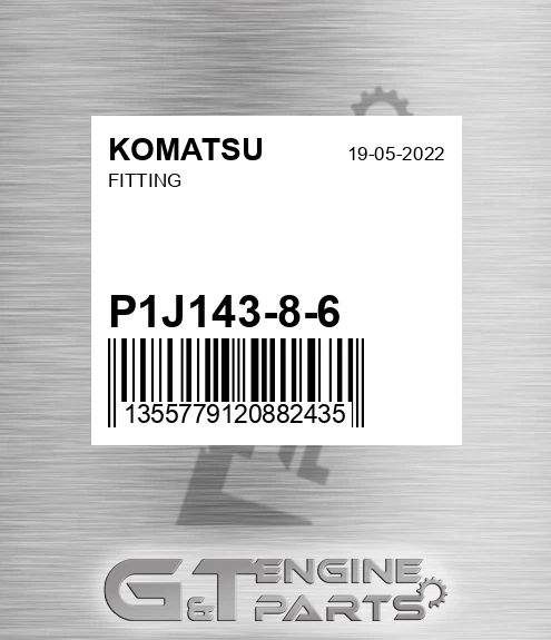 P1J143-8-6 Fitting