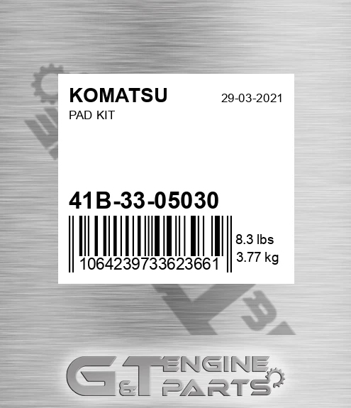 41B-33-05030 Pad Kit for KOMATSU