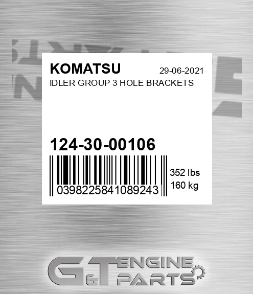 124-30-00106 Idler Group 3 Hole Brackets for KOMATSU