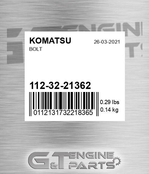 112-32-21362 Bolt
