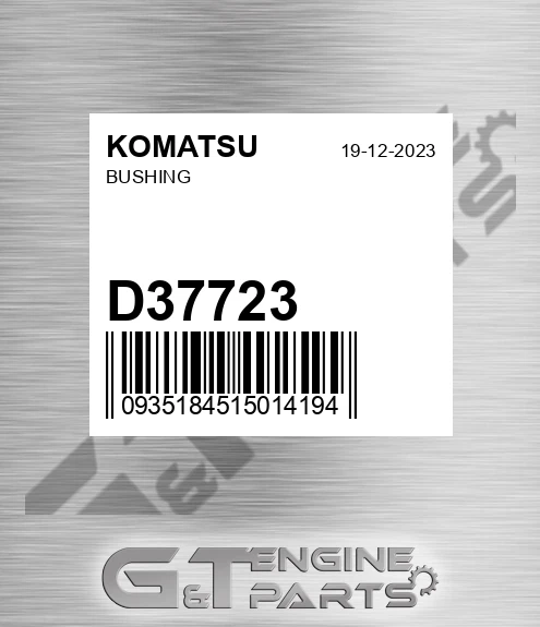 D37723 KOMATSU Bushing