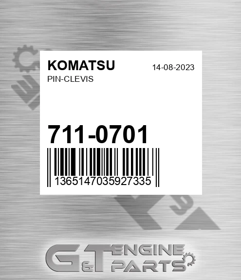 711-0701 Pin-clevis for KOMATSU