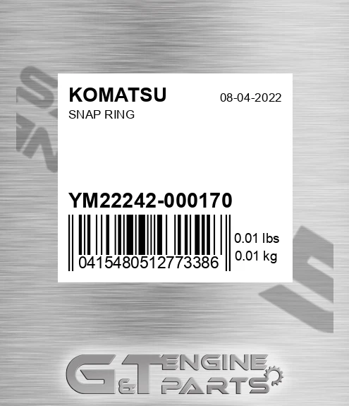YM22242000170 Snap Ring
