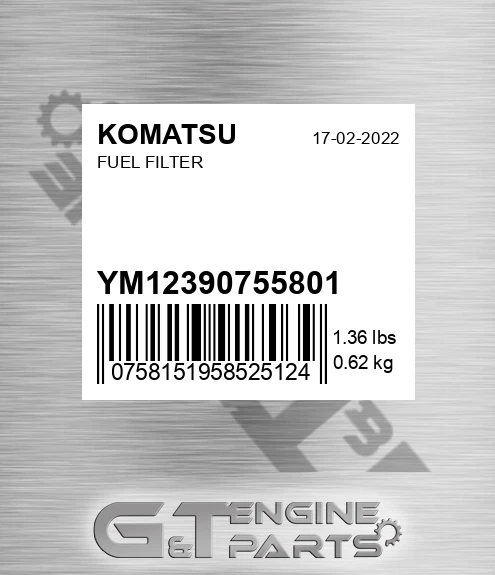 YM12390755801 Fuel Filter