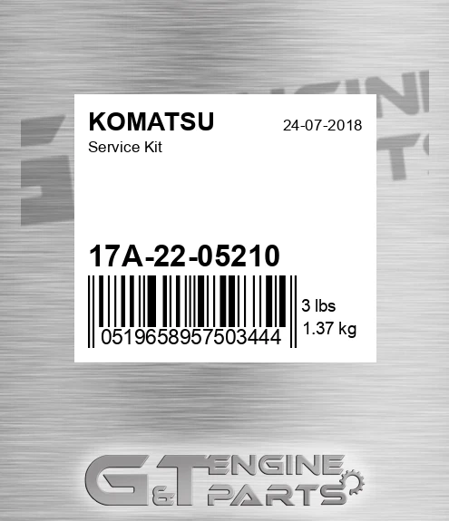 17A-22-05210 Service Kit for KOMATSU