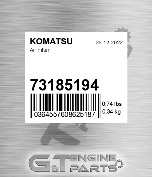 73185194 KOMATSU Air Filter