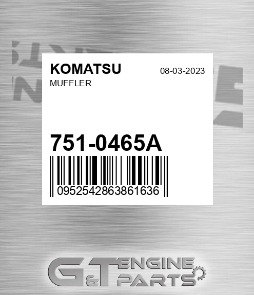 751-0465A Muffler for KOMATSU