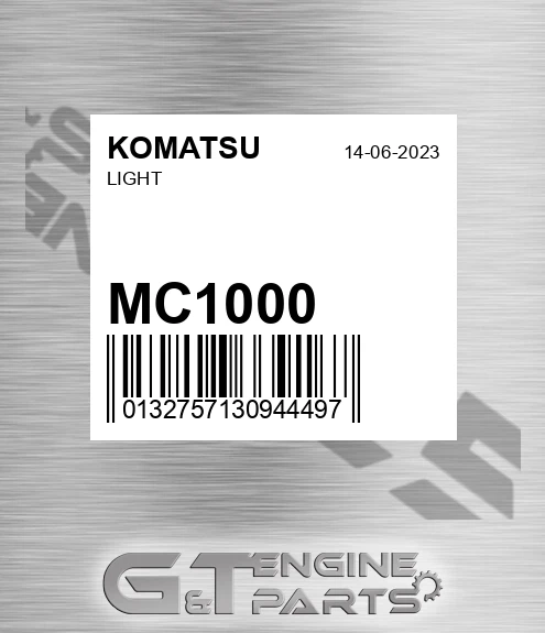 MC1000 KOMATSU Light