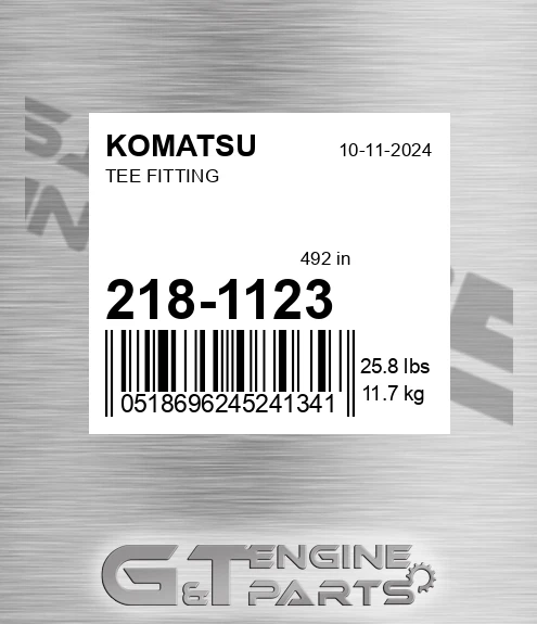 218-1123 Tee Fitting